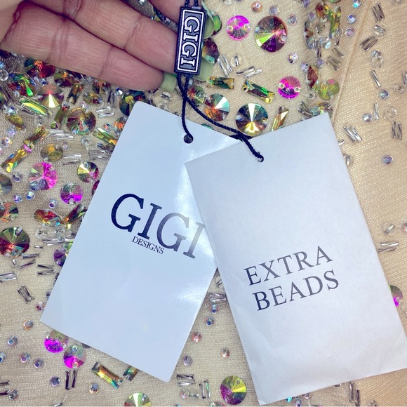 NWT GIGI DESIGNS BY LA FEMME PROM/WEDDING/EVENING DRESS - SIZE 6 - Picture 6 of 15